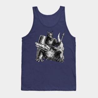Demon Or Spirit Mounted On A Crocodile Dictionnaire Infernal Cut Out Tank Top